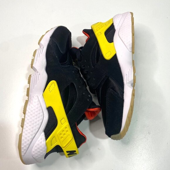 Nike Air Huarache Run Go The Extra Smile Black Yellow Women's Size 6 - Picture 5 of 8